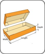 telescoping corrugated packaging carton